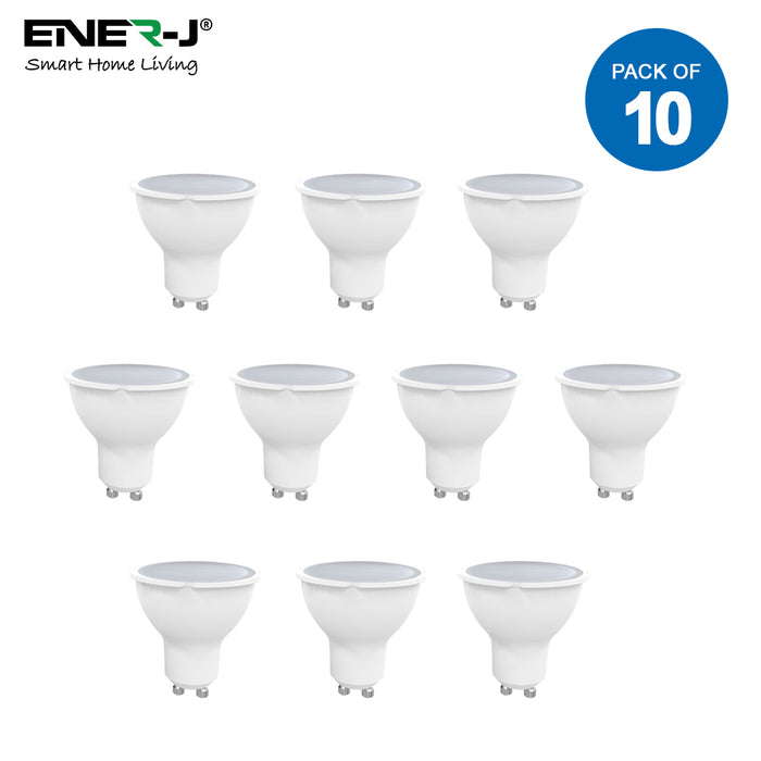 Pack of 10 units, Dimmable LED GU10, 7W Equivalent to 50W Halogen Bulbs, 500Lm, 3000K Warm White