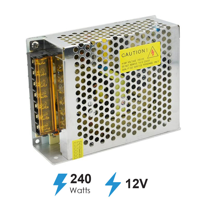 DRIVERS DC 12V 16.7A 200W SMPS METAL