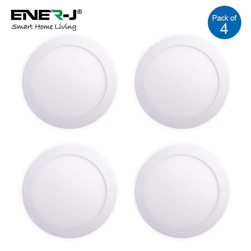 12W Recessed Round LED Mini Panel 170mm diameter 3000K (Pack of 4 units ...