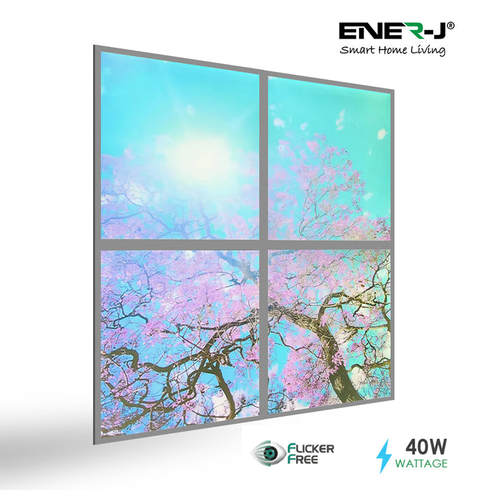 SKY Panel 60x60cms With Cherry Blossom Trees 2D Effect (4 Pcs Set)