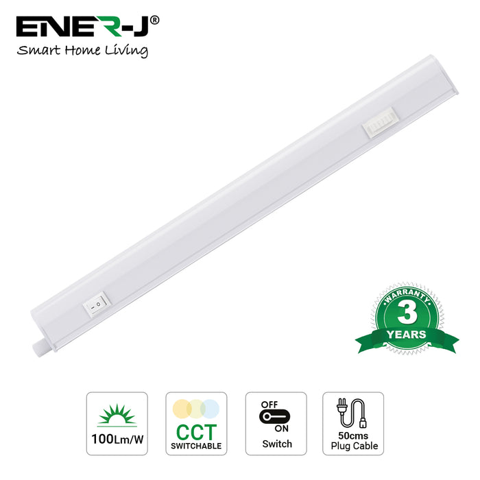 T5 LED Batten Light Interlink Cable - 2-Pin End-to-End Connector - 30cm
