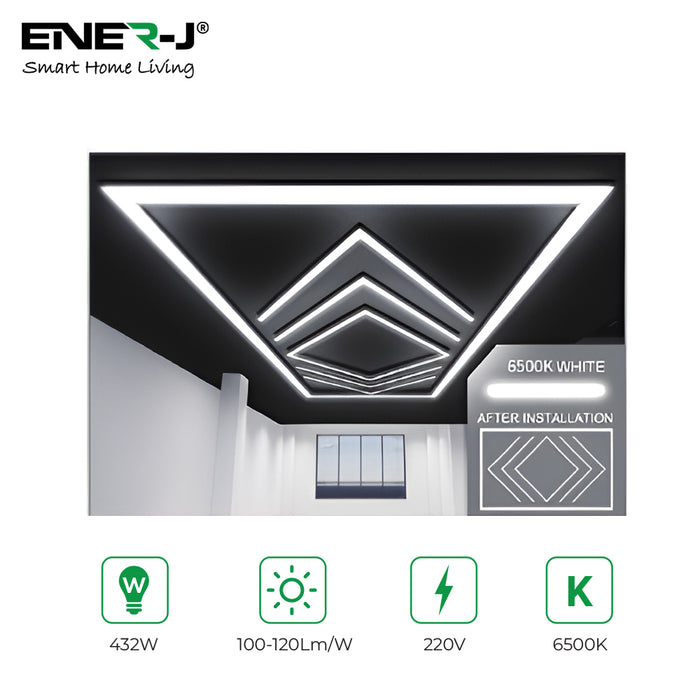 432W Designer Ceiling Lights with Frame (4 Arrow, 1 Square, and Border Frame)