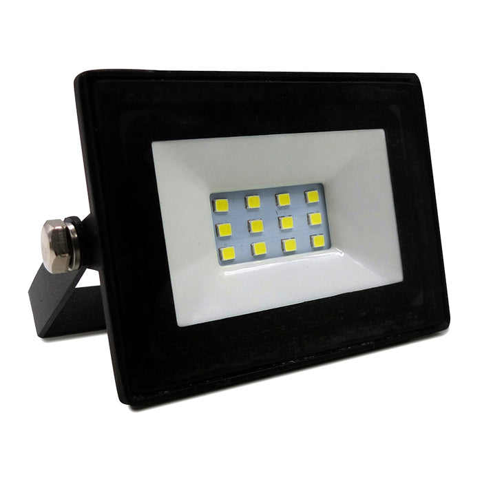 10W, Non PIR Slim Line Black Body Floodlight, 90 LUMENS/WATT, 2 YEARS WARRANTY, 4000K