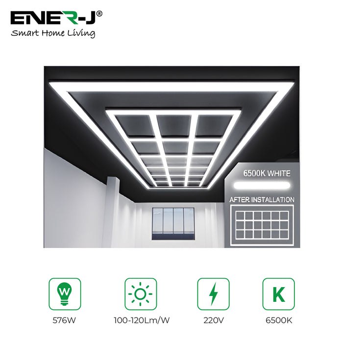 576W Designer Ceiling Lights with Frame (18 Square Boxes and border)