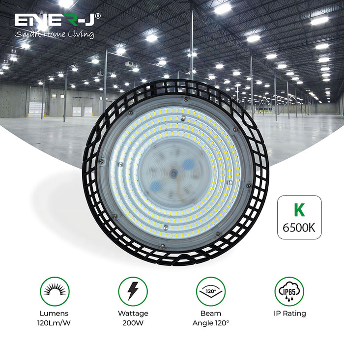 200W UFO LED High Bay 6000K, ECO Series