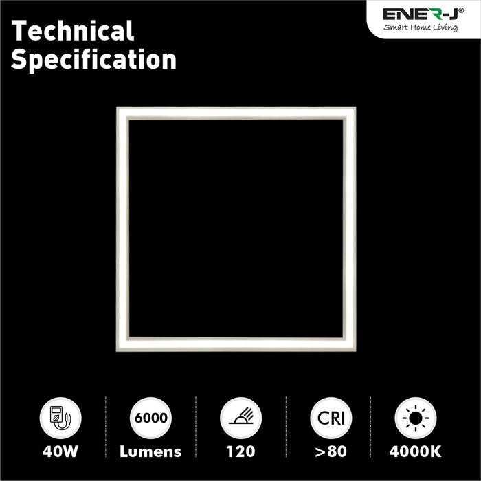 LED Borderline Panel 60x60 40W 4000 Lumens, 6000K, 3 yrs warranty
