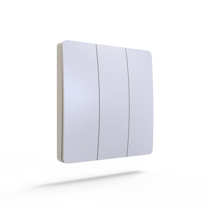 Ener-J 3 Gang Wireless Kinetic Switch IP65 White
