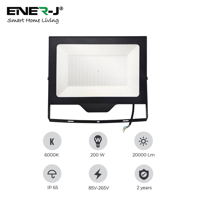 LED SMD Non PIR Floodlight IP65 200W 20000Lm, 6000K