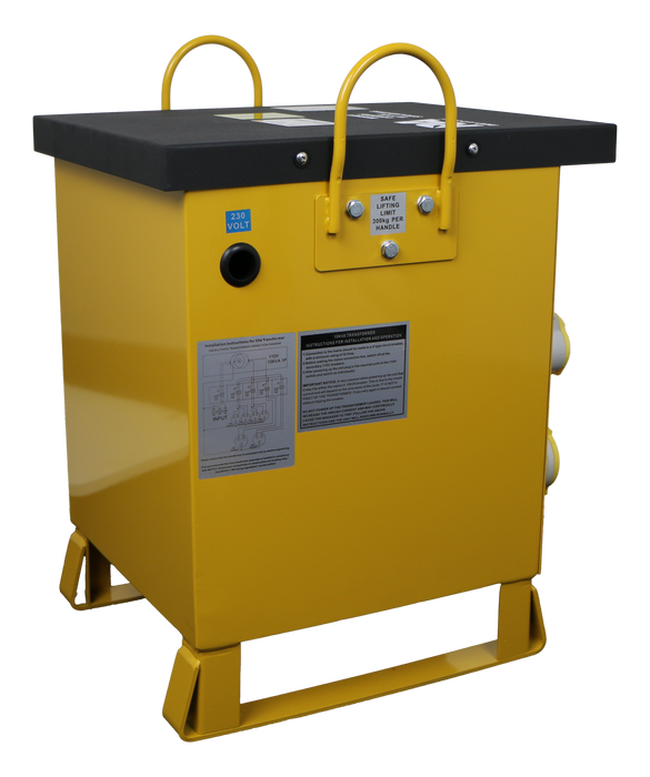 Red Arrow TRAN10-1 10kVA Single Phase Site Transformer – 230V to 110V, 4 × 16A & 2 × 32A