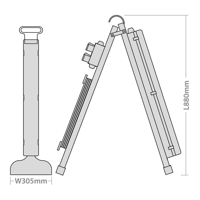 Red Arrow WGS220Y/AF 20W 4000K Weatherguard Site A-Frame IP65