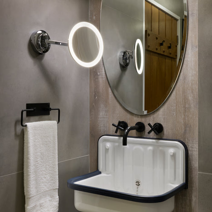 Astro Lighting 1373020 Mascali Round LED Polished Chrome Bathroom Mirror