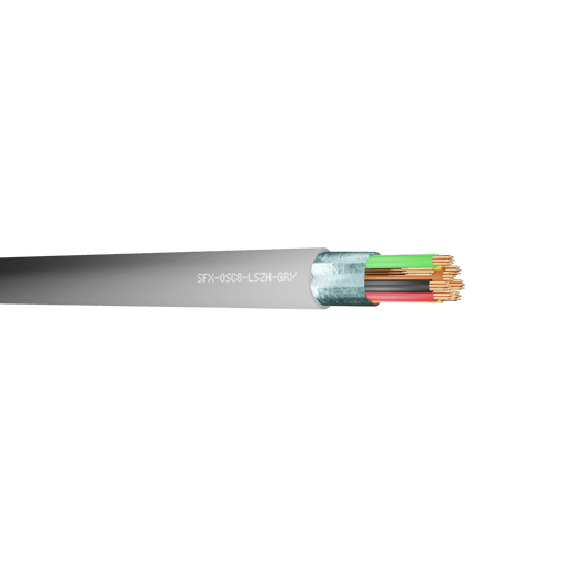 Securi-Flex SFX/OSC8-LSZH-GRY-100 Belden Equivalent Cable OSC8 8 Cores