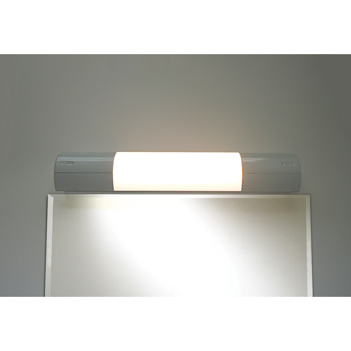 Eterna LEDSH6WH Slimline White LED Shaver Light – Minimalist Dual Voltage Bathroom Fitting