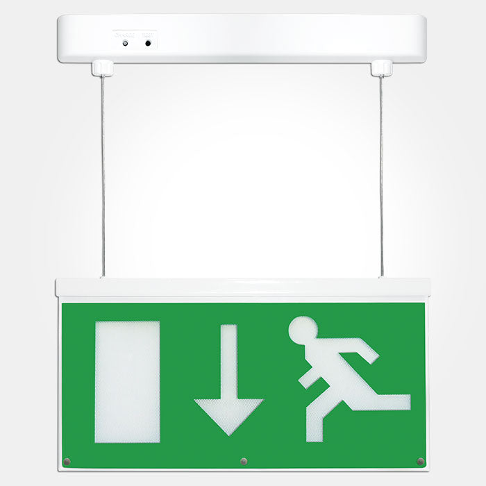 Eterna SIGNLEDEM3 LED Emergency Exit Sign Light with Signs Directive D ...