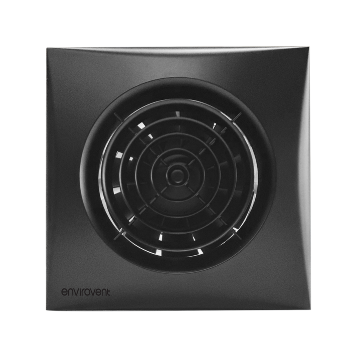 Envirovent SIL100T-B 100mm Black Ultra Quiet WC & Bathroom Extractor Fan