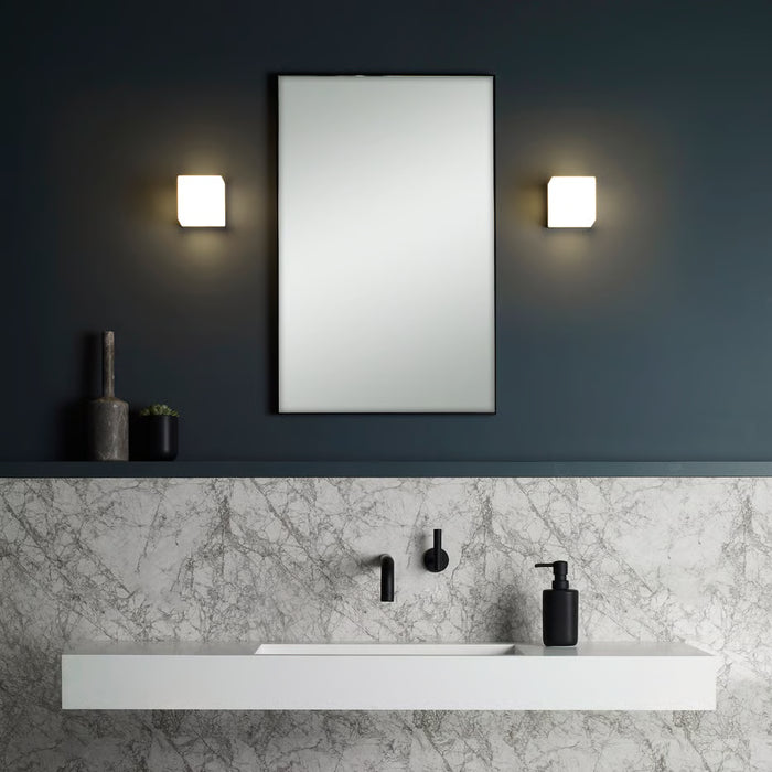 Astro Lighting 1140001 Cube Polished Chrome Bathroom Wall Light