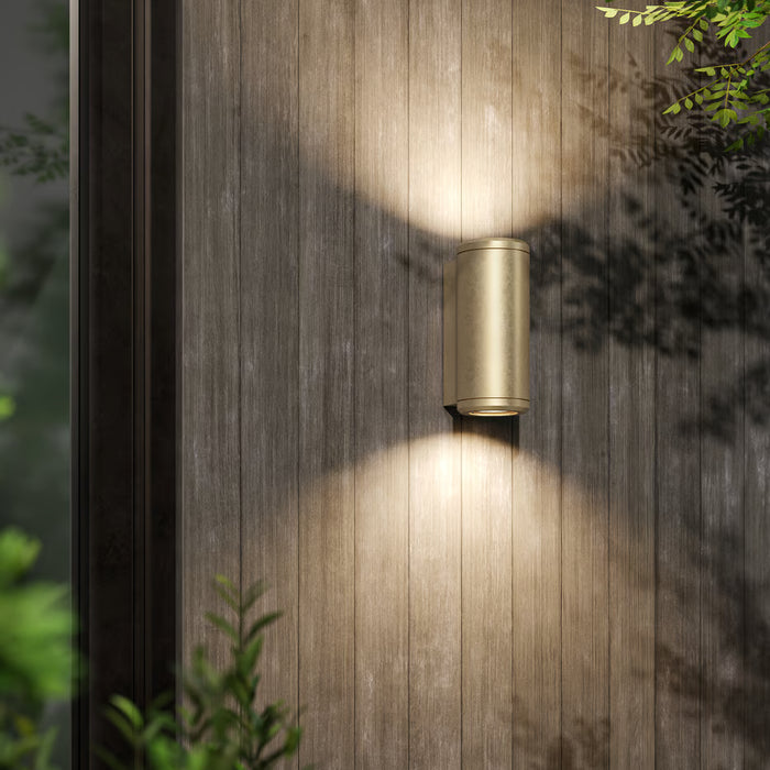 Astro Lighting 1374034 Jura Twin Solid Brass Outdoor Wall Light