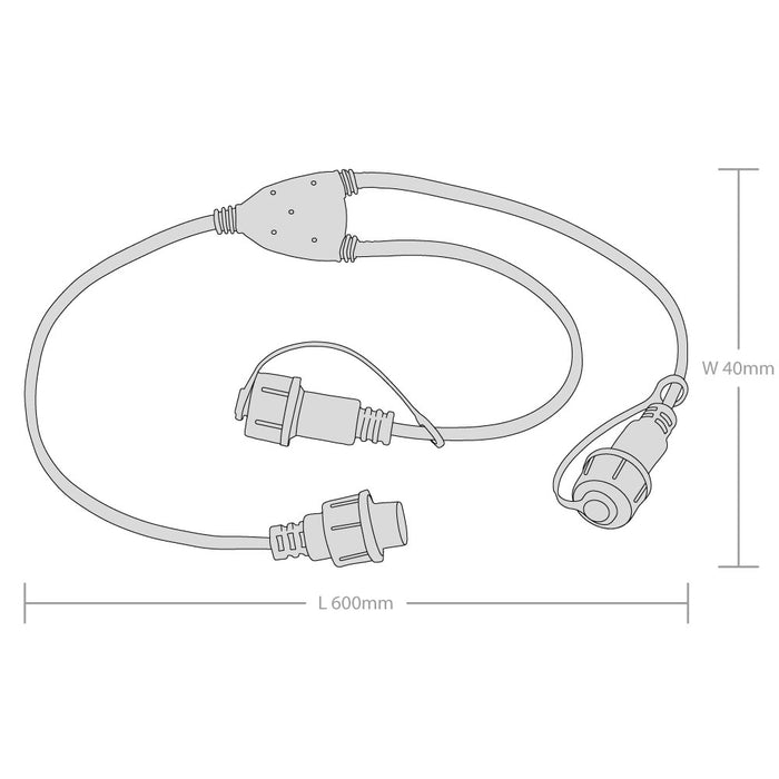 Red Arrow FKS30YPW Splitter for Festoon kit