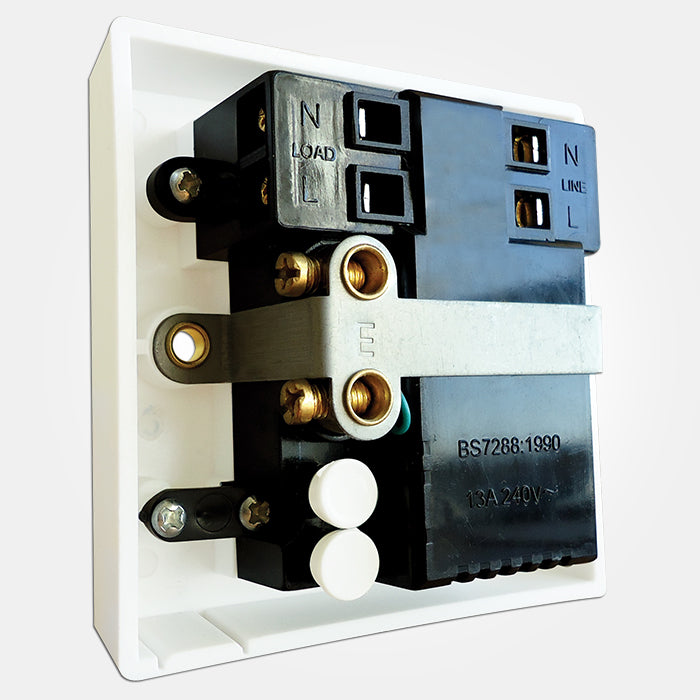 Eterna SSRCDWH Single fused AC Rated RCD spur