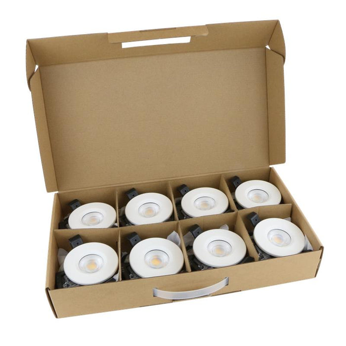 Red Arrow SR/ECO/8/W Stellar ECO Contractor 8 Pack of 3CCT Downlights