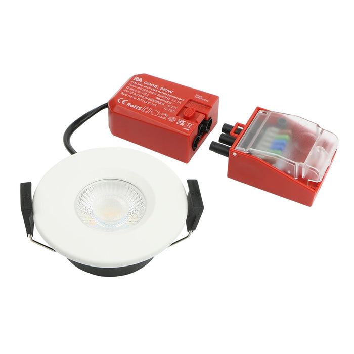 Red Arrow SR/W Stellar FR Fixed Downlight IP65 White 6W 4CCT 2700K/3000/4000/6000K