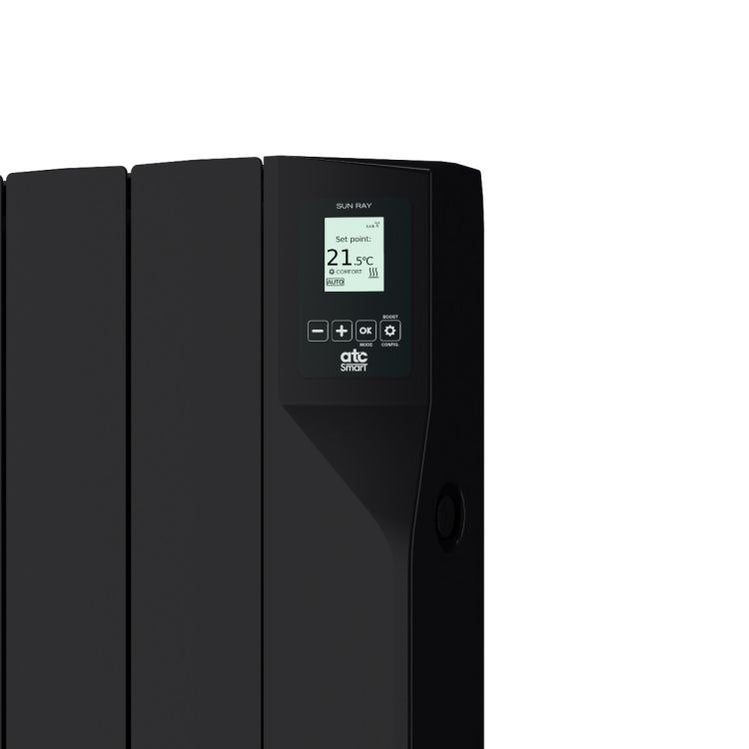 Cast Ray Radiator R14 ATC Sun Ray RF Electric Thermal Radiator 1500W, Black — Electricals Online
