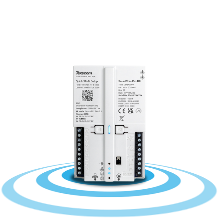 Texecom CEQ-0001 Dual Radio 4G Alarm Communicator – DP2/DP3, 10 Inputs & 4 Outputs