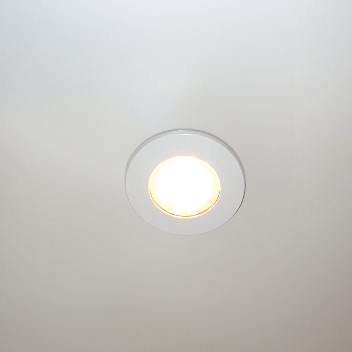 Eterna CLEDCIRWH LED 1.7W Surface/Recessed Cabinet Downlight