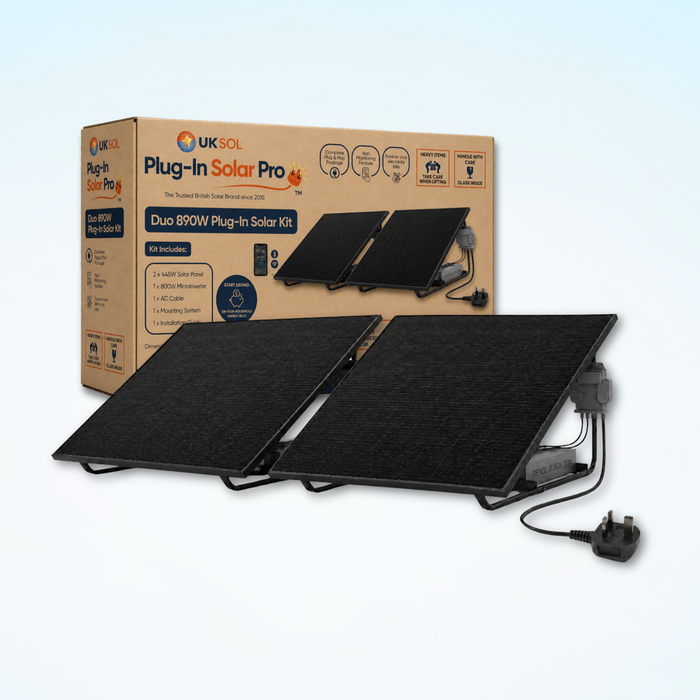 UKSOL UKS-D2-890-MZ1-UKG Plug-In Solar Kit 890W Pro Duo Ground Mount