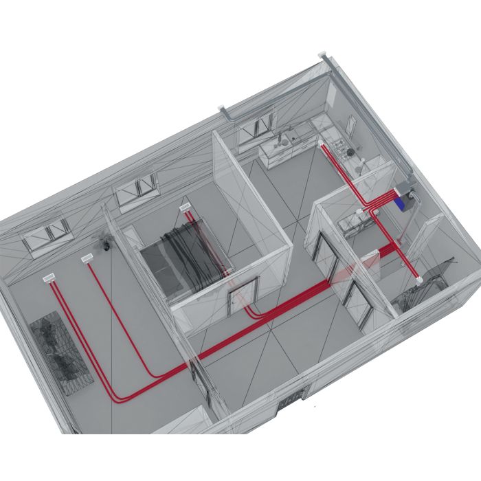 Blauberg EC-S5B-270-AK2 2 Bed Apartment Heat Recovery Ventilation Kit