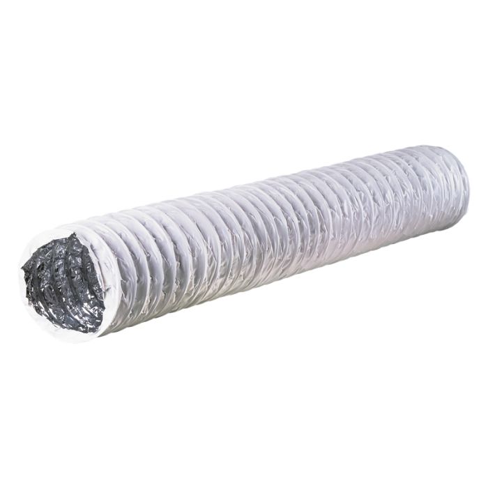 Blauberg BLAUFLEX COMBI-102-1 WHITE 100mm PVC Combi Heavy Duty White PVC Flexible Duct Air Hose Ventilation 1m Long