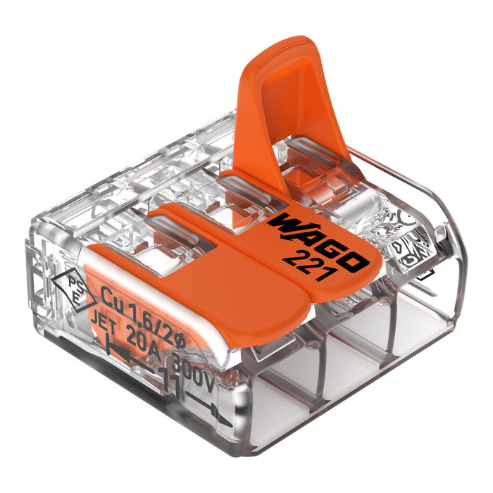 Wago 221-413 Compact Splicing Connector (Pack of 50)