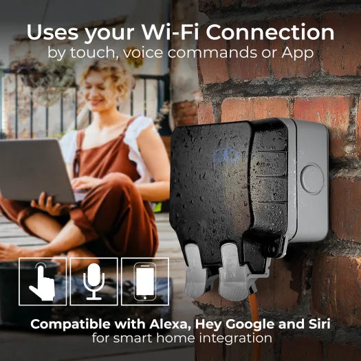 BG WP22/HC Strom Weatherproof Smart IP66 Weatherproof Outdoor Double Socket