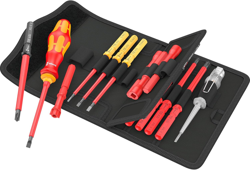 Wera 05006613001 Kraftform Kompakt VDE 18 Universal 1 Tool finder, 18 pieces