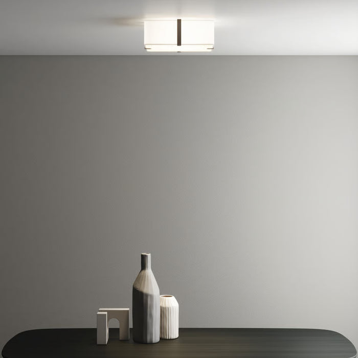 Astro Lighting 5042007 Elba Square 350 White Fabric Ceiling Shade